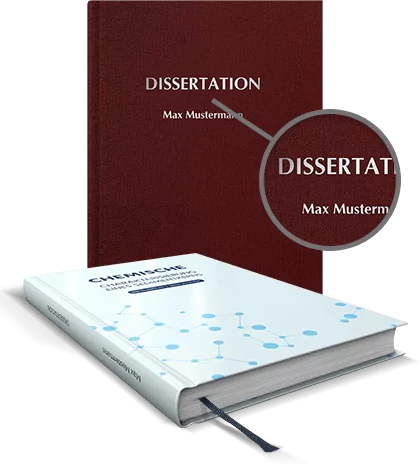 Dissertation Hardcover mit Prägung